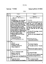 Giáo án tuần 6 lớp 1, 3 - Năm học 2016-2017